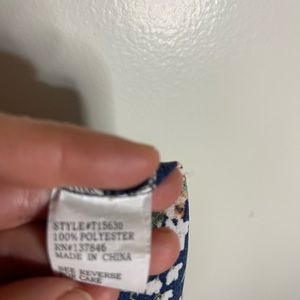 women's blouse size S blue with flowers